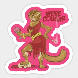 Were Cougar Sticker